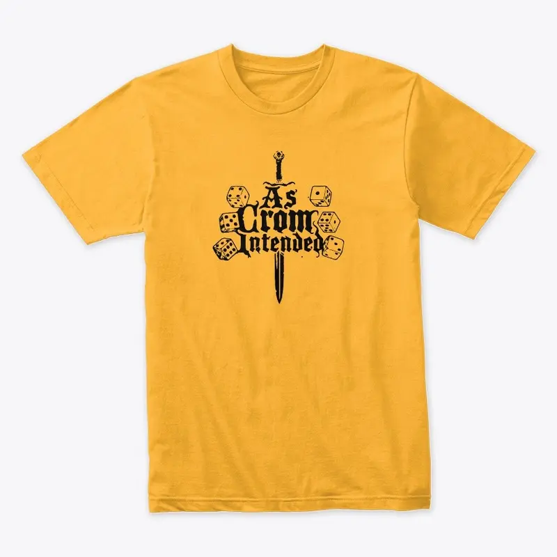 As Crom Intended Gold/Gray Tee